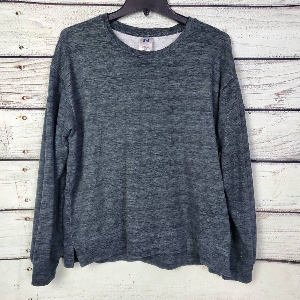 Natori Women’s Long Sleeve Heather Gray Lounge Top Size L